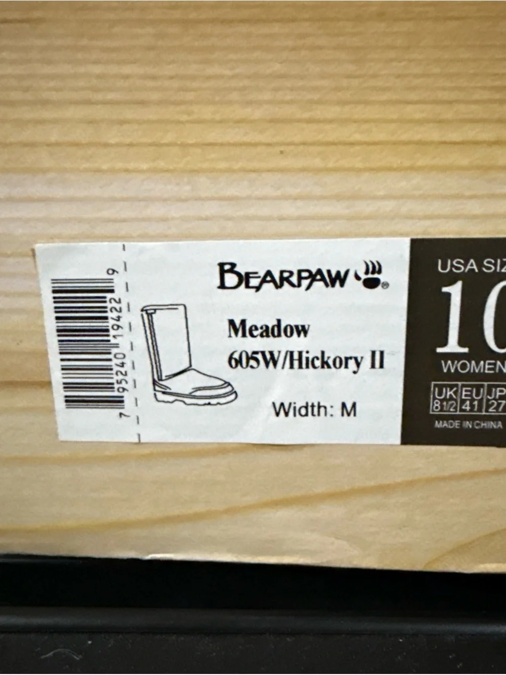BearPaw Suede Mid-Calf Boot - Hickory Size 10